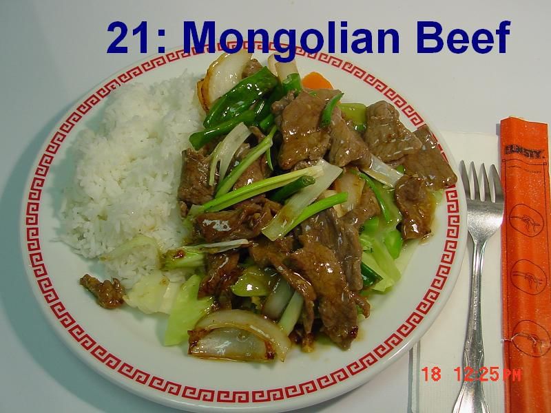 21. Mongolian Beef