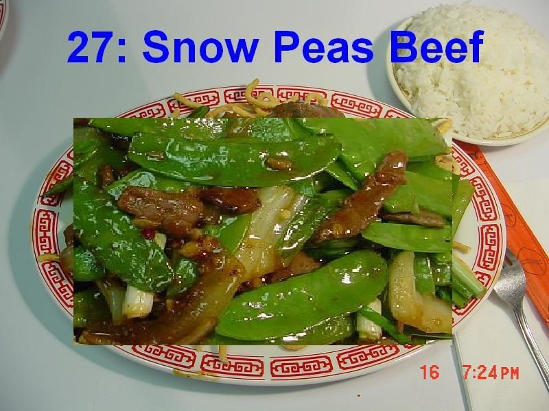 27. Snow Peas Beef