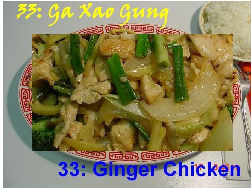 33. Ginger Chicken