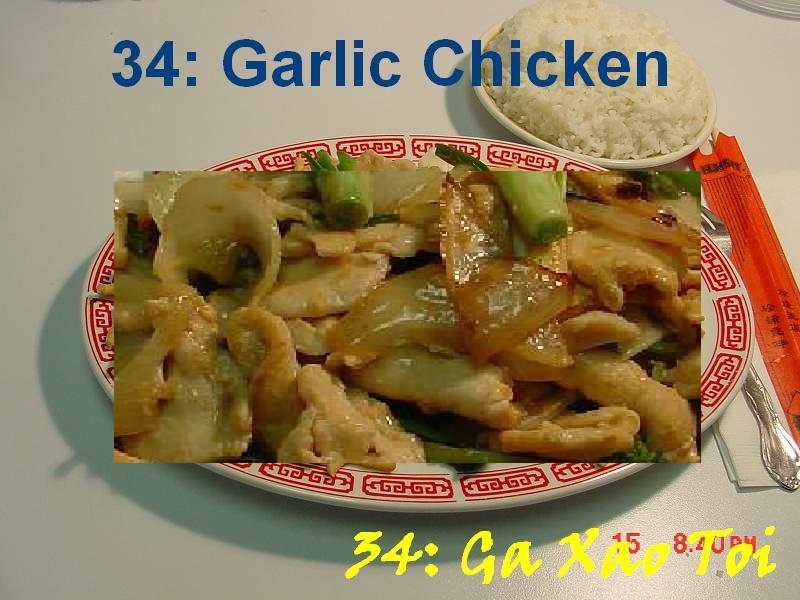 34. Garlic Chicken