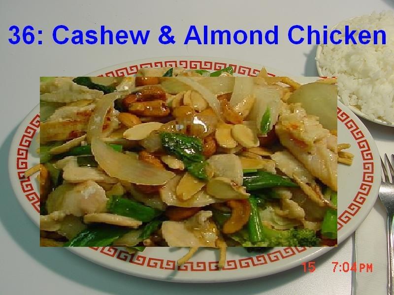 36. Cashew & Almond Chicken