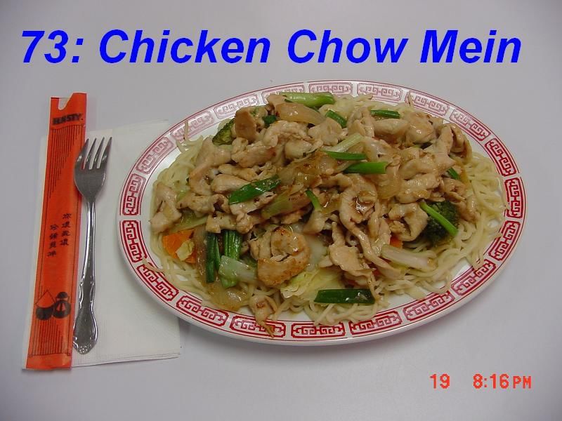 73. Chicken Chow Mein