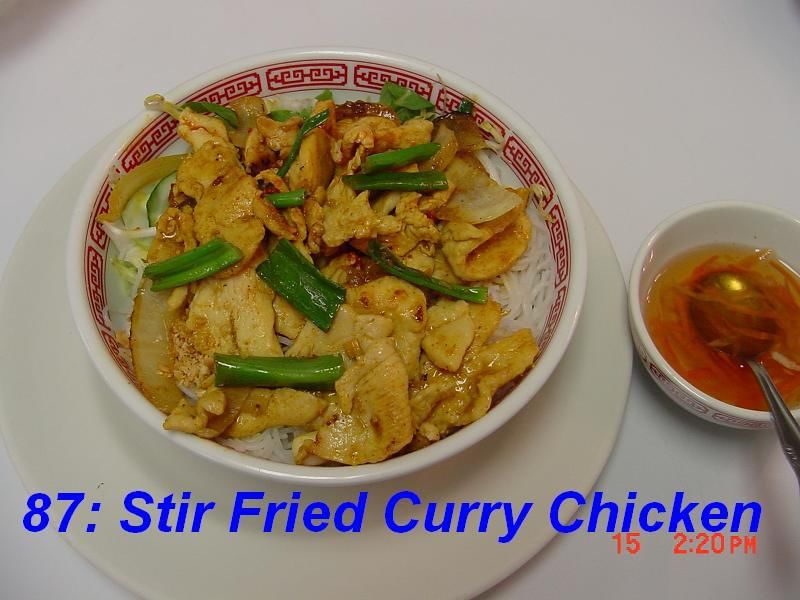 87. Stir Fried Curry Chicken