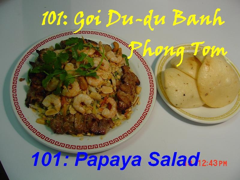 101. Green Papaya Salad (Goi Du Du)