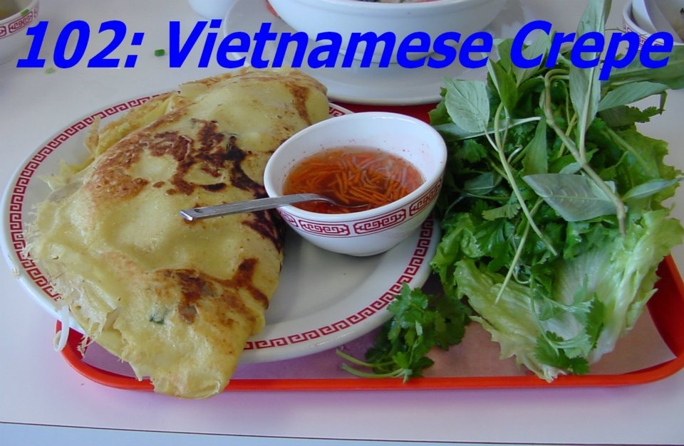102. Vietnamese Crepe (Banh Xeo)