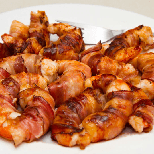 Camarones Envueltos en Tocino / Shrimp Wrapped in Bacon