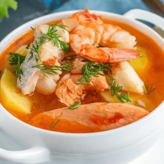 Caldo de Pescado y Camaron / Fish and Shrimp Soup