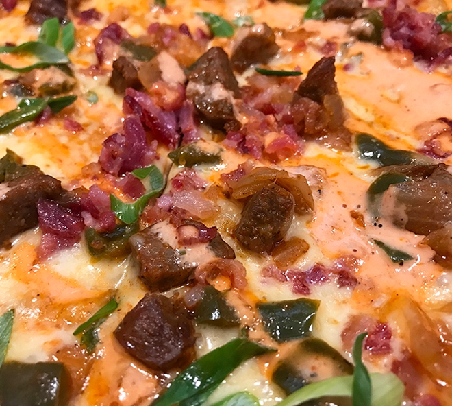 Spicy Creole Sausage Pizza