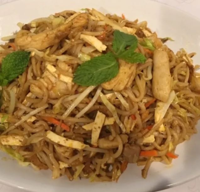 20. Burmese Chicken Curry Chow Mein