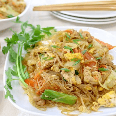 Pad Suki Yaki (Spicy Glass Noodles) - Low Carb