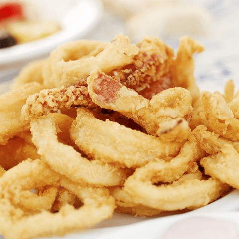 Calamari Tempura (Pla-Meuk Tod Grob)