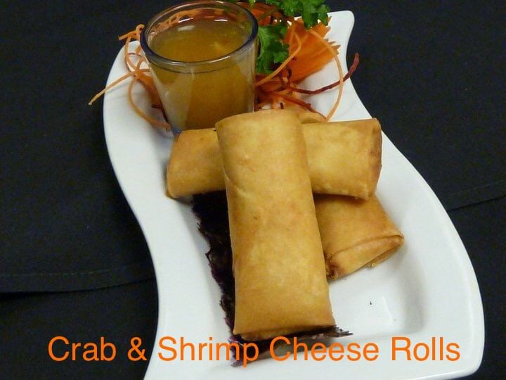 Crabmeat & Shrimp Cheese Rolls (Por-Pia Poo)