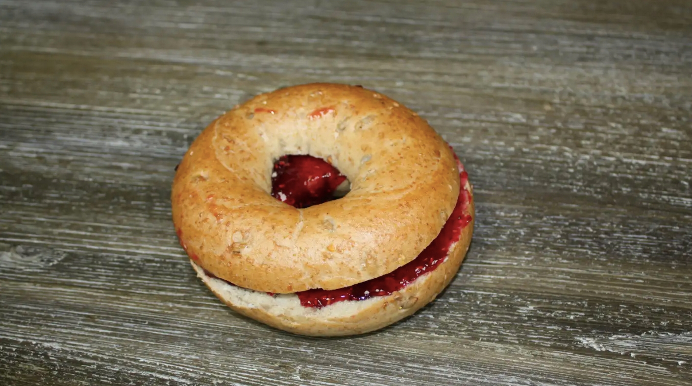 Bagel with Strawberry Jelly