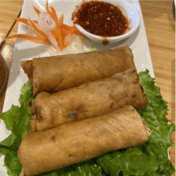 A. House Eggrolls Rice Vermicelli/Bún Chả Giò.