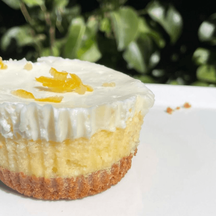 Yuzu Cheesecake (Contains Gluten).