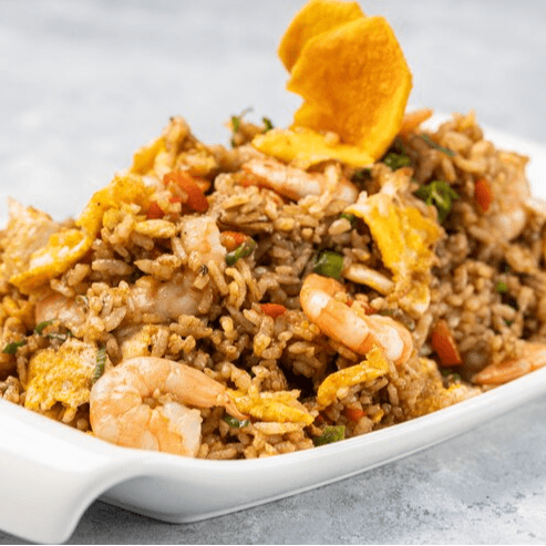 Pineapple Fried Rice Chicken and Shrimp