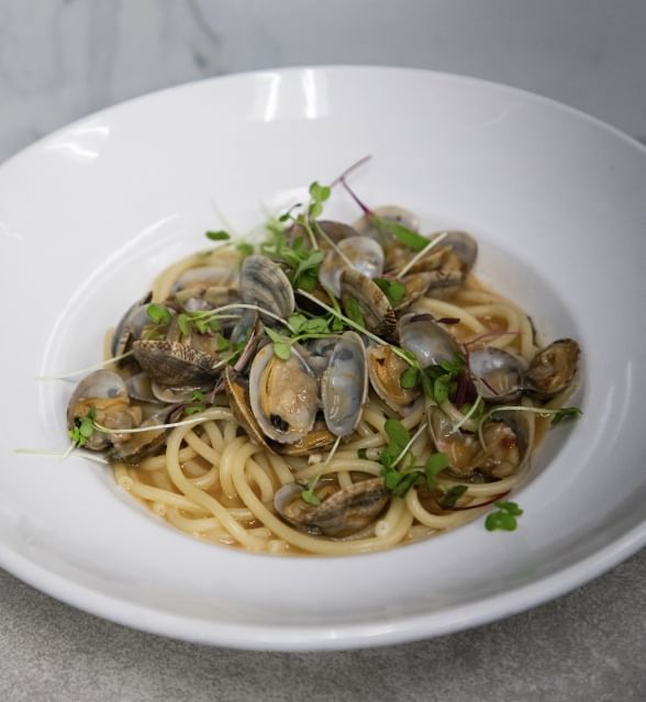 Vongole Marechiara Over Pasta