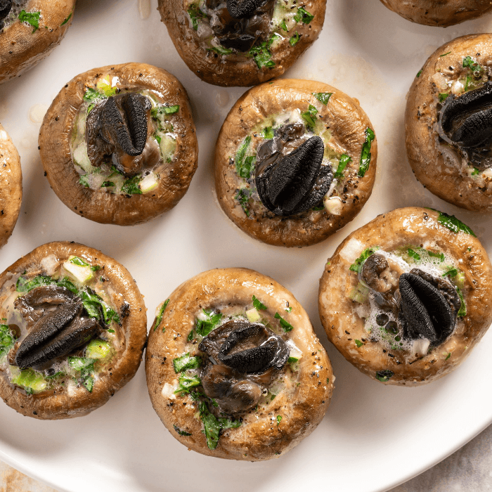 Escargots Stuffed Mushrooms (Hed Yud Hoy Taak)