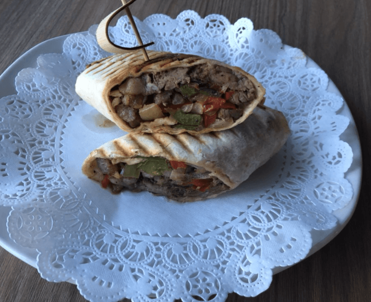 Jerk Chicken Wrap.