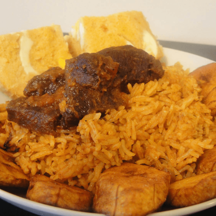 Jollof, Moi-Moi & Plantains