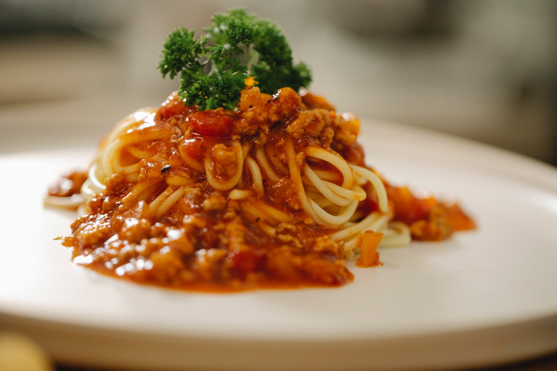 Spaghetti with Garlic Bread Everyday Special