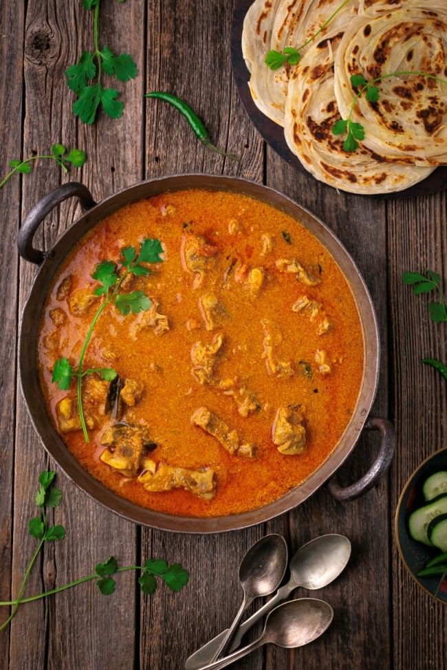 Parotta - Goat Salna