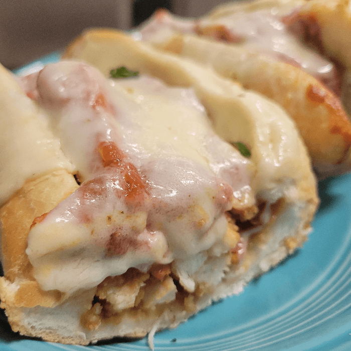 Veal Parmigiana Sub.