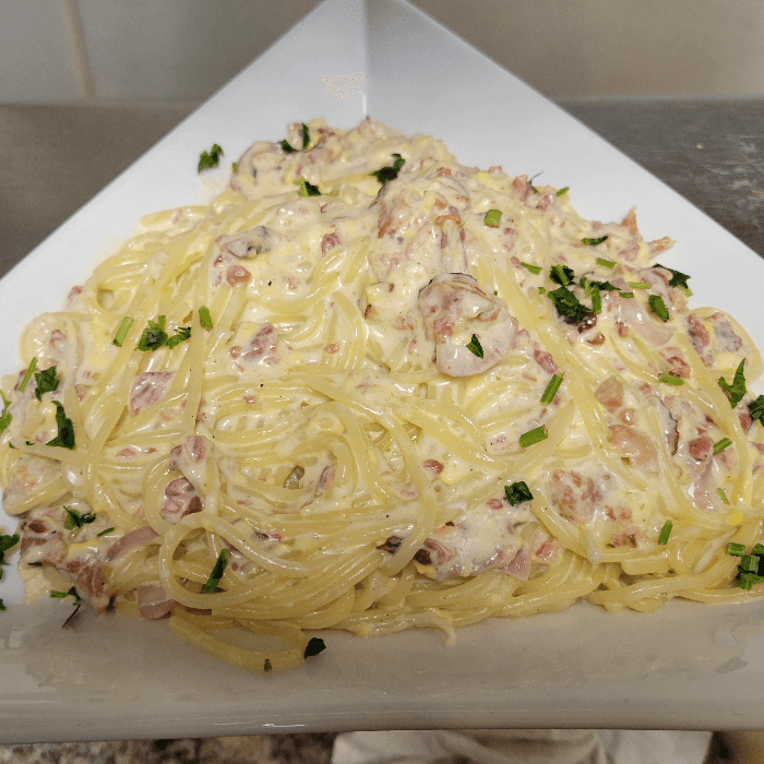Spaghetti Carbonara.