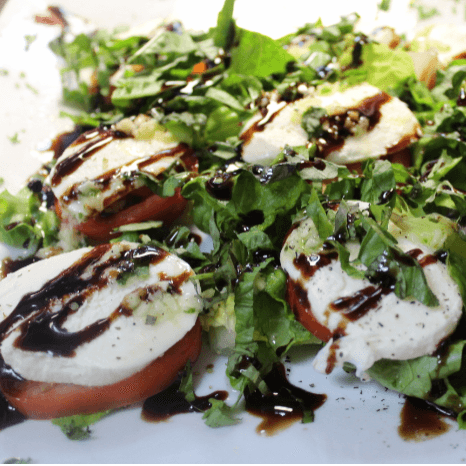 Mozzarella Caprese.