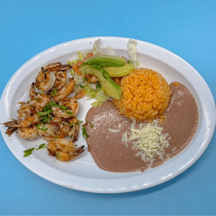 CAMARONES AL MOJO DE AJO/ GARLIC SAUCE.