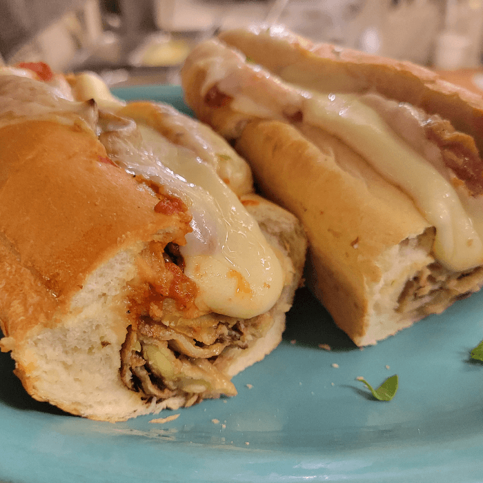 Eggplant Parmigiana Panini