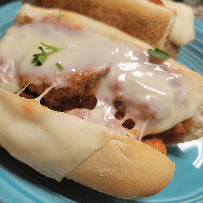 Meatball Parmigiana Panini.