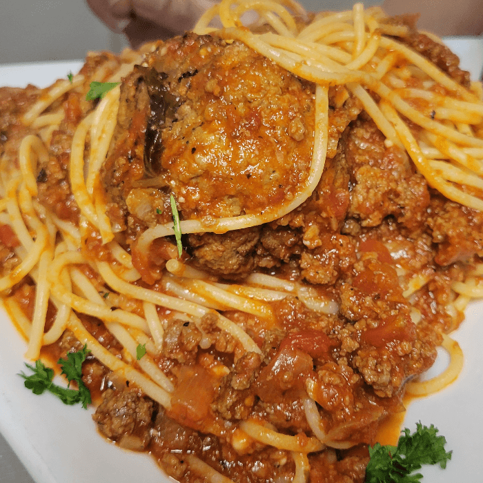 Kids Spaghetti Meat Sauce.