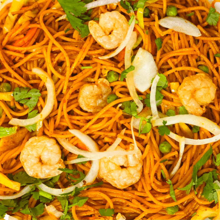 128. Shrimp Chowmein.