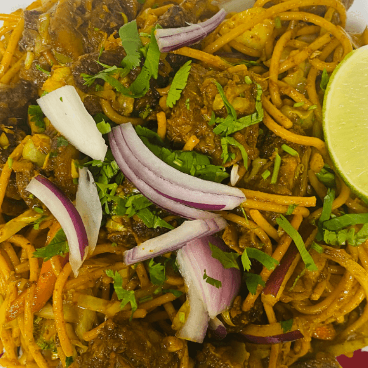 127. Goat Chowmein.