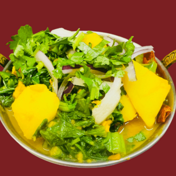 38. Aloo - Saag Curry.