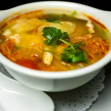8. Hot and Sour Coconut Seafood Soup