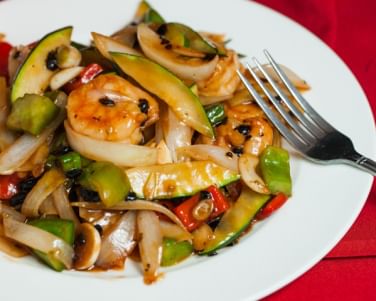 L20. Shrimp with Black Bean Sauce.