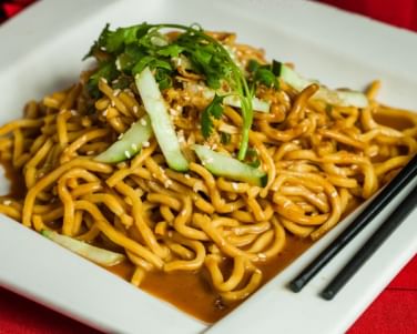 14. Cold Noodles with Spicy Sesame Sauce.