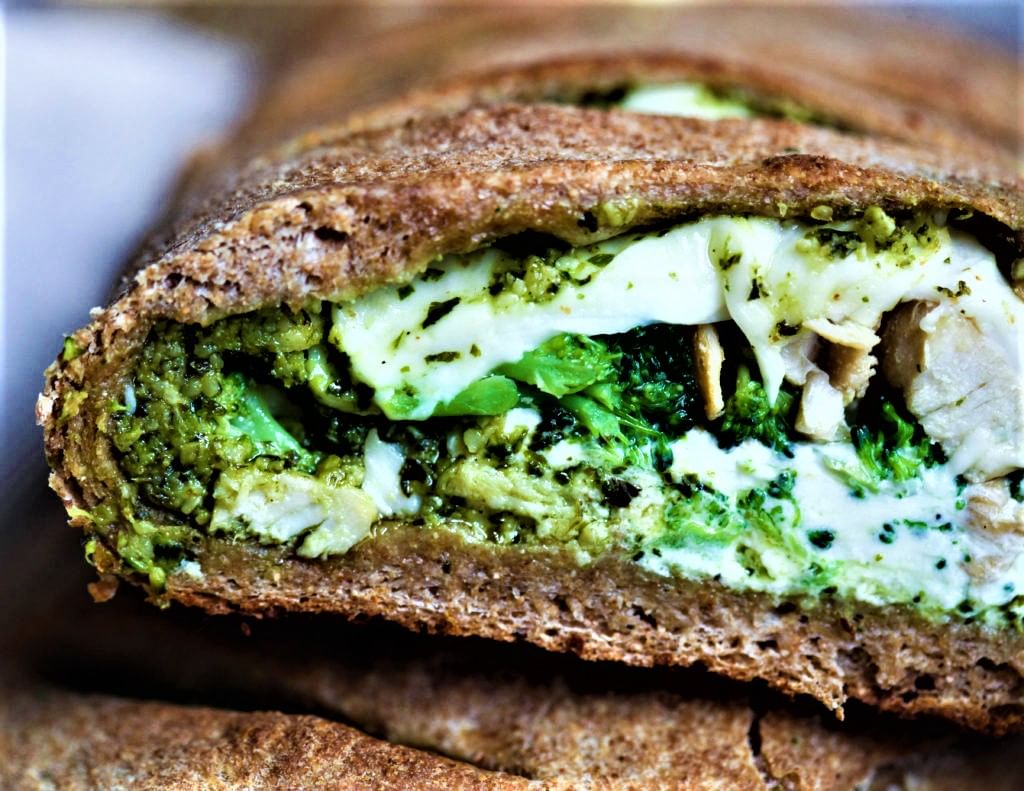 Chicken Pesto Calzone