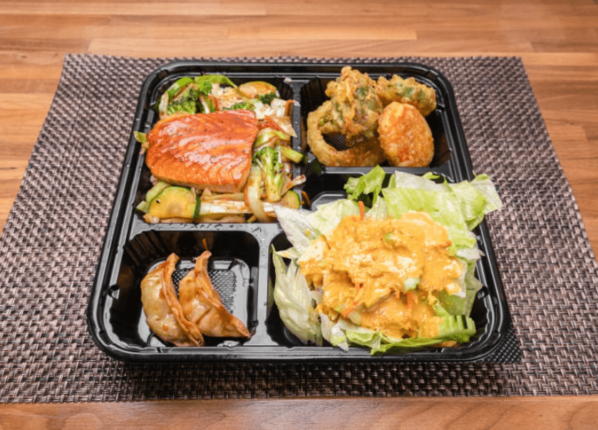 Hibachi Salmon Bento Box