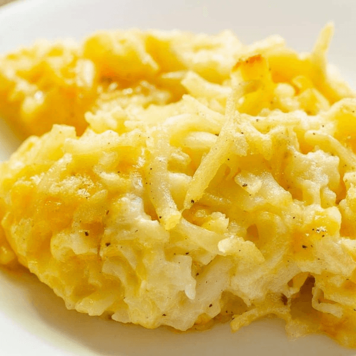 Hash Brown Casserole Side.