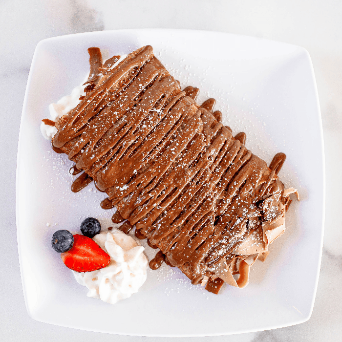 Sleek Chocolate Crepe / Shawarma