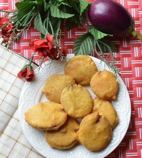 Eggplant Pakora.
