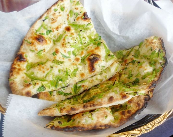 Cheesy chilly Naan