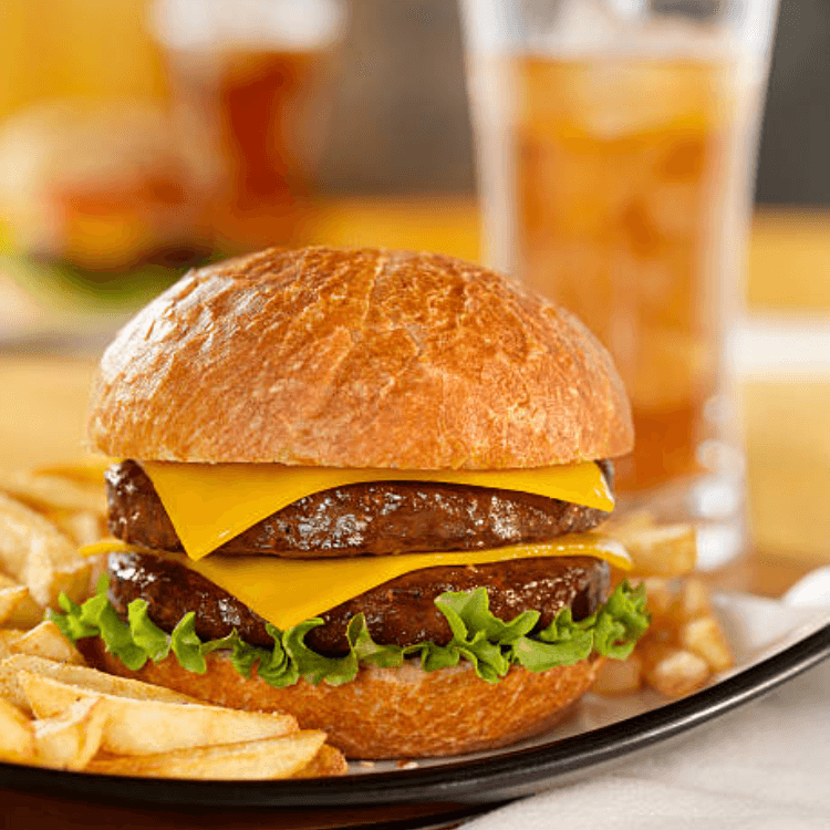 Double Cheese Burger Lunch