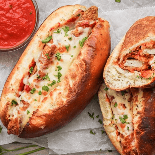 Chicken Parmigiana Sub.
