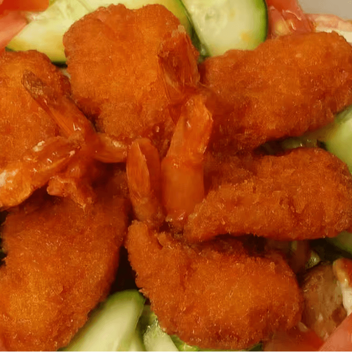 Buffalo Shrimp Salad