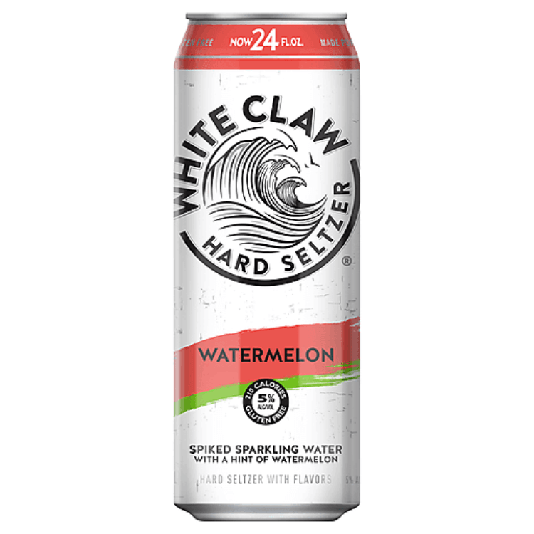 White Claw Hard Seltzer Watermelon Can (19.2 Oz)