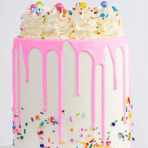 Confetti Birthday Drip Cake | Choose Your Color